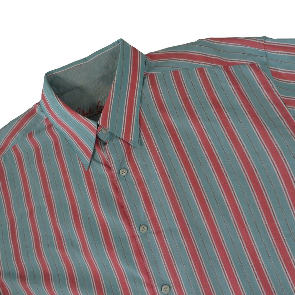 Robert Graham Striped Button Up Long Sleeve Shirt Men's 2XL